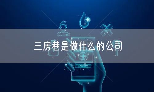 三房巷是做什么的公司