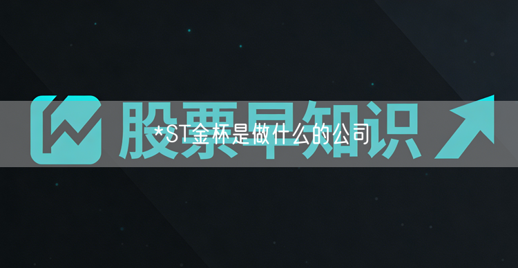 *ST金杯是做什么的公司