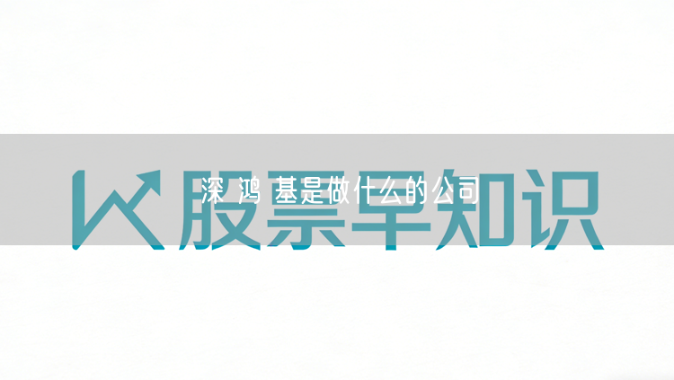 深 鸿 基是做什么的公司