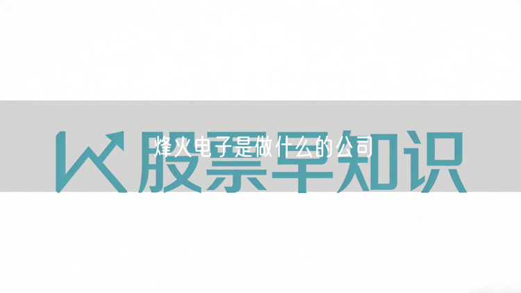 烽火电子是做什么的公司