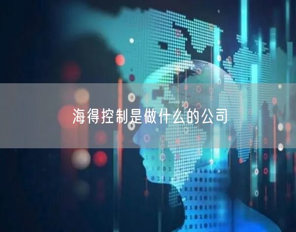 海得控制是做什么的公司