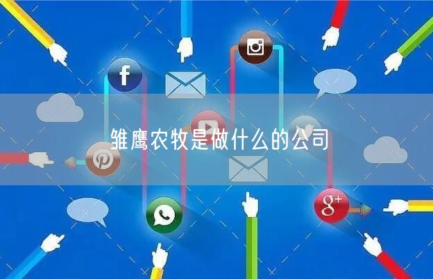 雏鹰农牧是做什么的公司