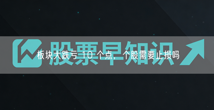 板块大跌亏 10 个点，个股需要止损吗